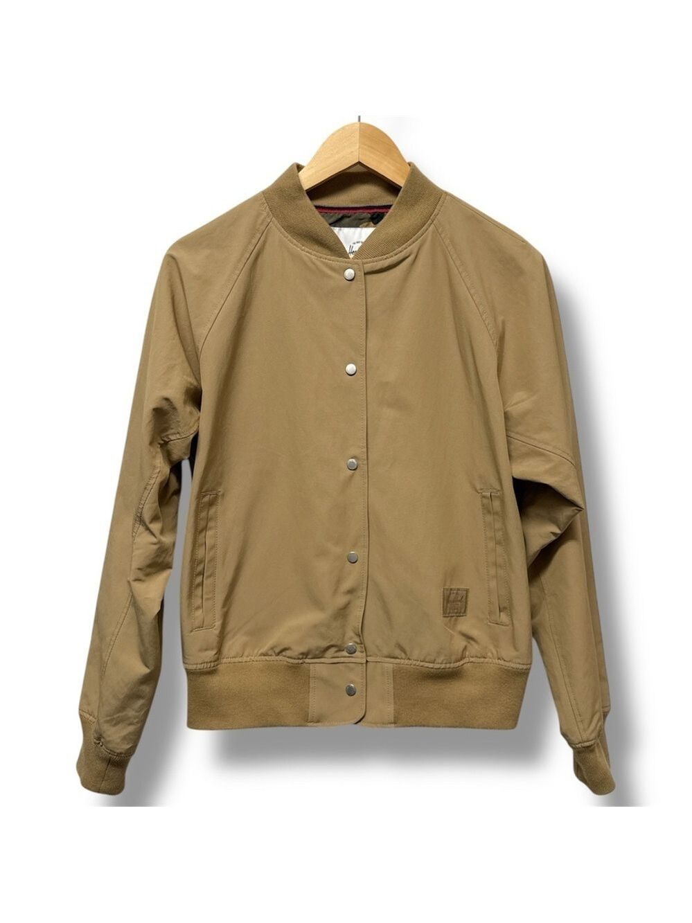 Herschel Women’s Varsity Bomber Jacket Tan Size M